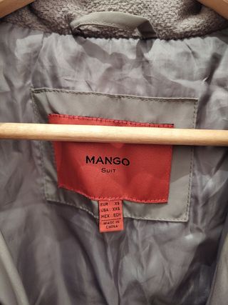 Abrigo gris topo talla XS