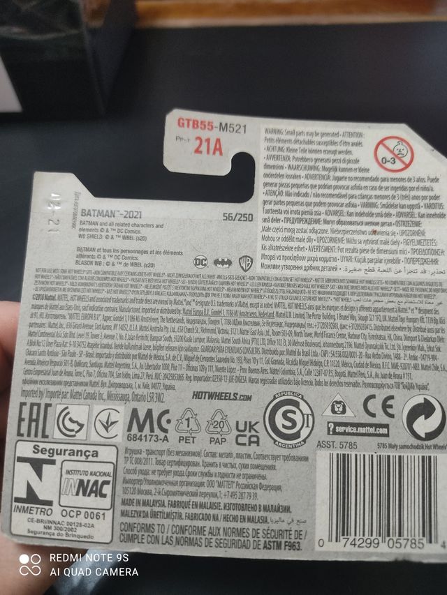 Hot wheels Batman 2021
