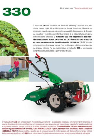 Motocultor Ferrari 330