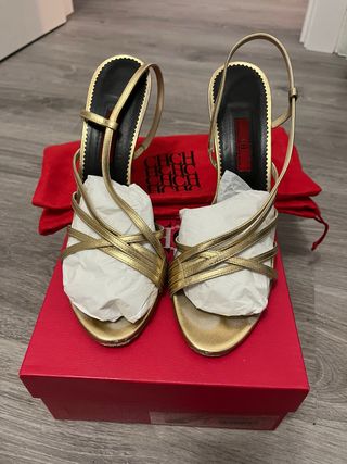 Carolina Herrera Sandalia tacon 41