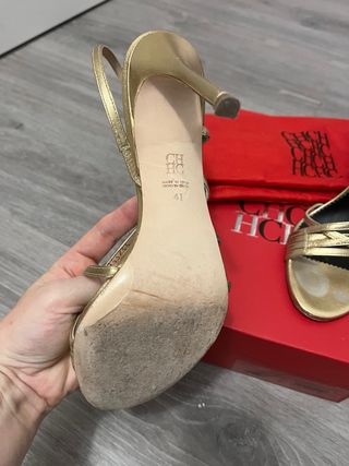 Carolina Herrera Sandalia tacon 41