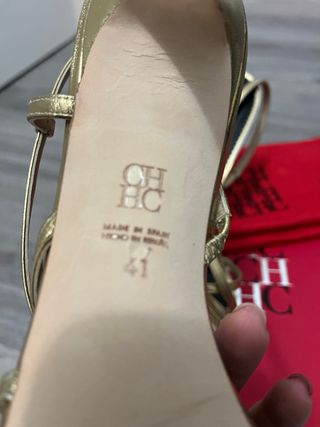 Carolina Herrera Sandalia tacon 41