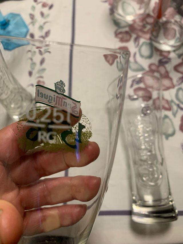 Vasos cerveza  cristal colección