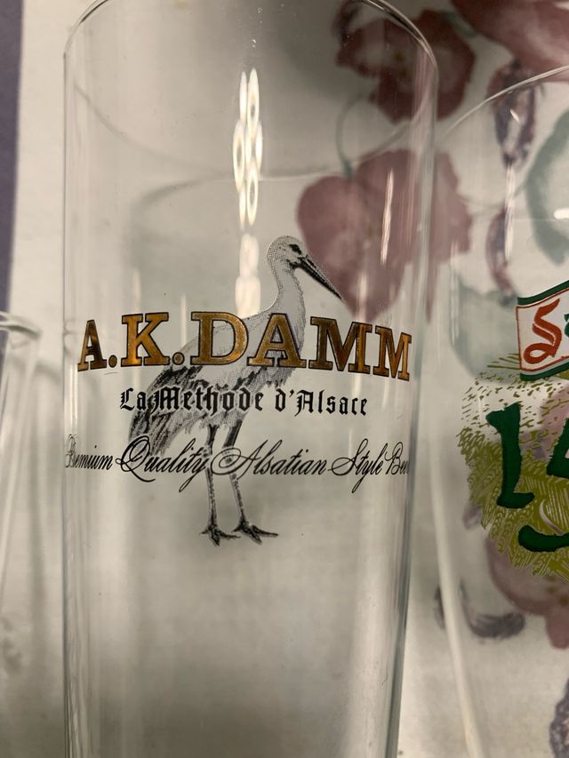 Vasos cerveza  cristal colección