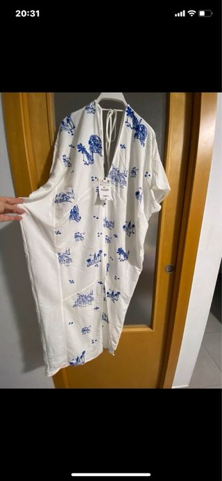 Vestido  tunica bordado zara