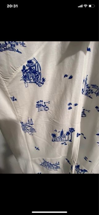 Vestido  tunica bordado zara