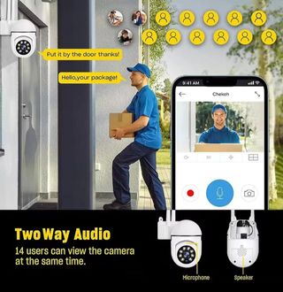 2 CÁMARAS WIFI+2 TARJETAS 64 GB