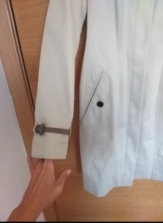 Gabardina  Burberry gris claro