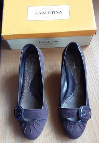 Zapatos antelina color marrón n° 37 