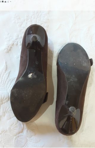 Zapatos antelina color marrón n° 37 