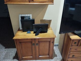 Conjunto mueble comedor, madera maciza 
