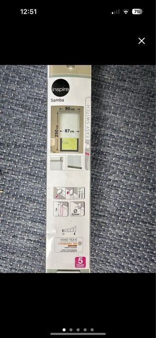 Inspire samba enrollable translucido blanco 250/90