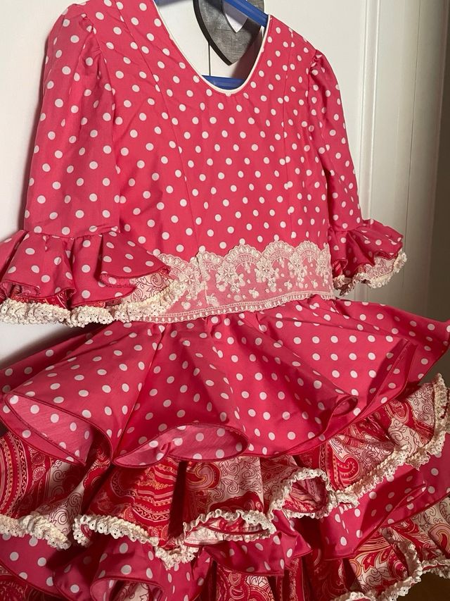 Traje de flamenca niña