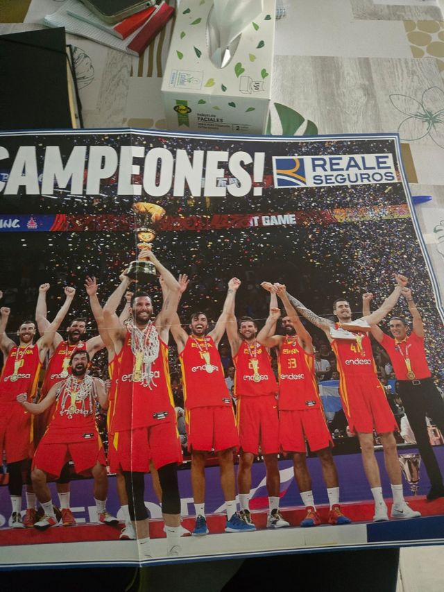 Poster selección española de baloncesto