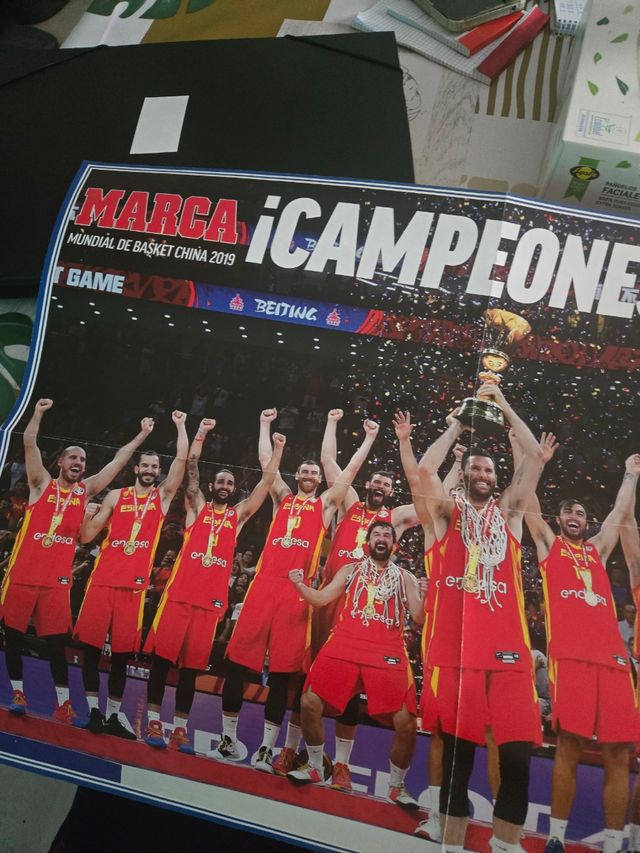 Poster selección española de baloncesto