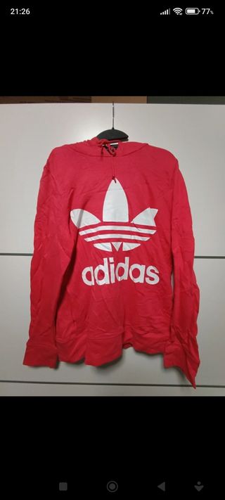 Sudadera vintage roja Adidas 