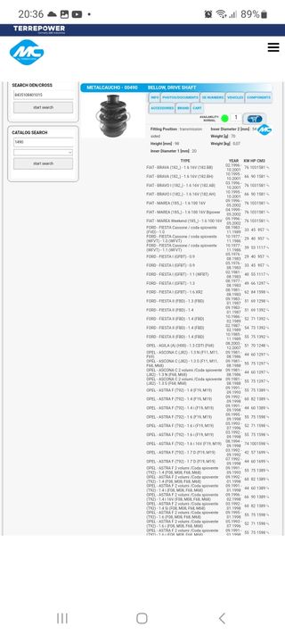 Fole Transmissão lado Caixa MC MetalCaucho