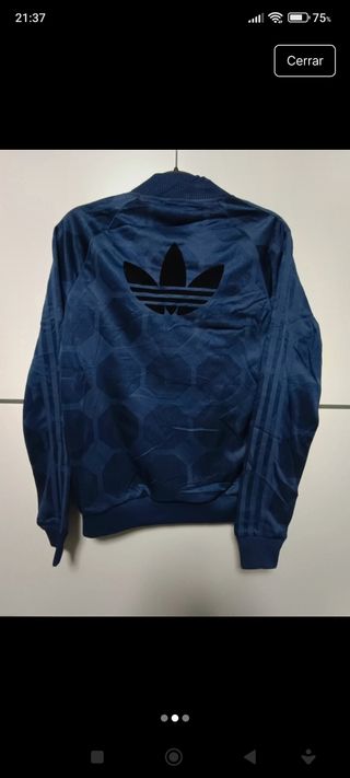 Sudadera azul con cremallera Adidas