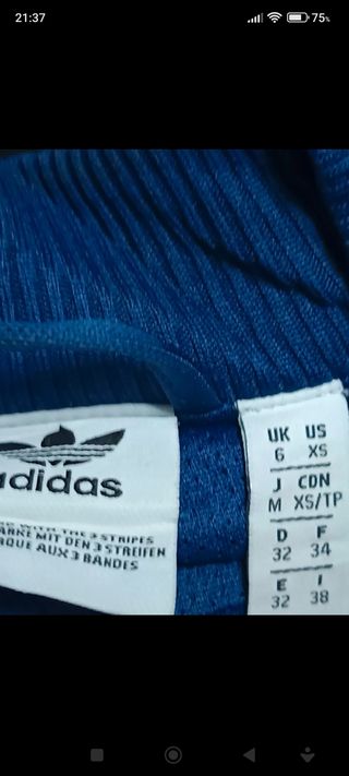Sudadera azul con cremallera Adidas