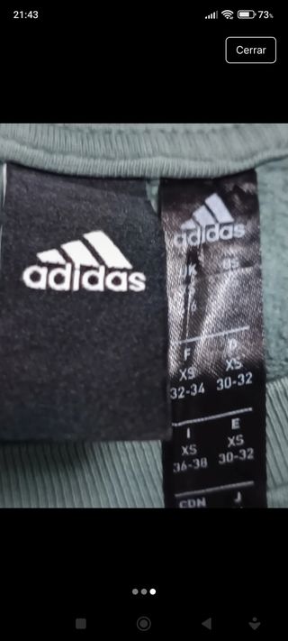 Sudadera verde Adidas 