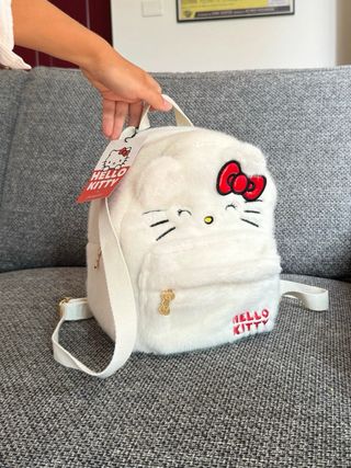 Zaino piccolo hello kitty felpato nuovo 