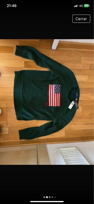 Sueter ralph lauren  bandera americana original 