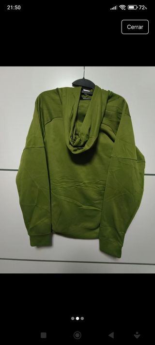 Sudadera verde con capucha Adidas