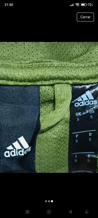 Sudadera verde con capucha Adidas