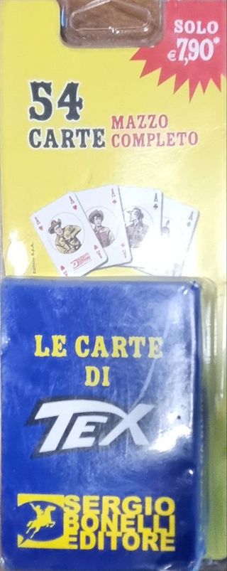 tex gioco da tavolo e carte da gioco sigillate