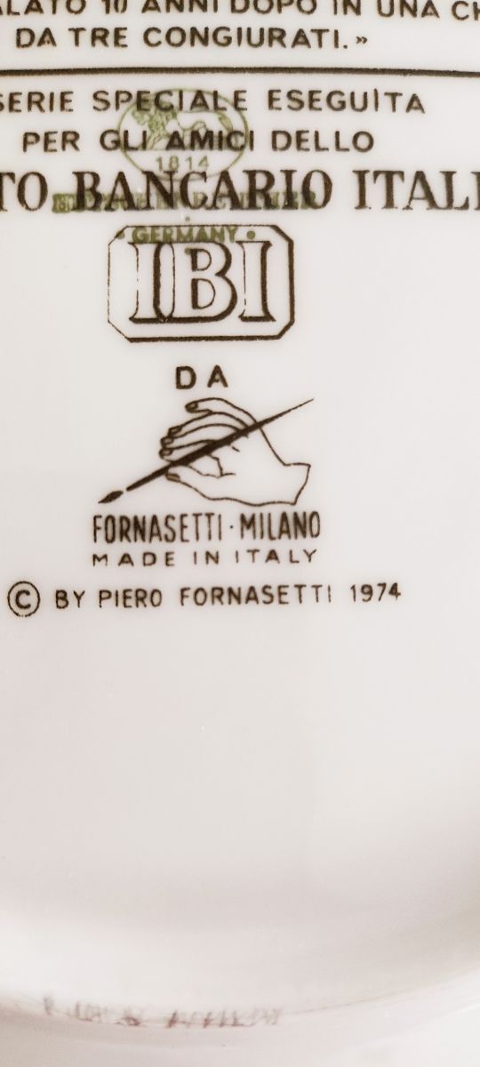 Fornasetti piatto decorativo 1974