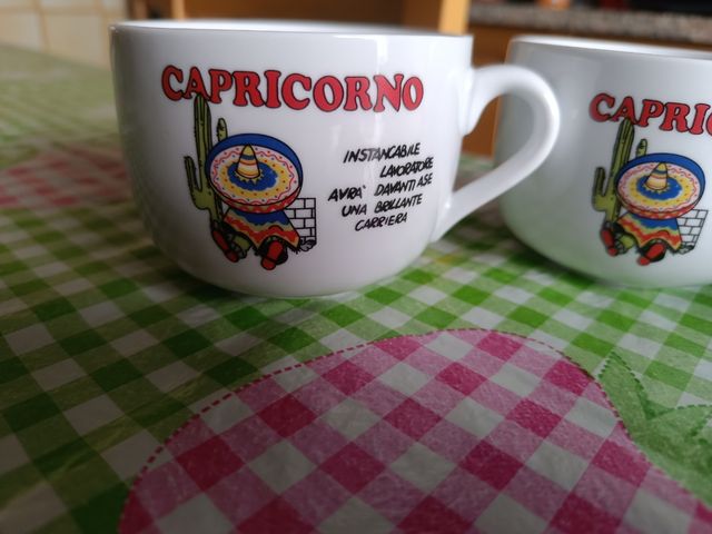 Due tazze segno Capricorno