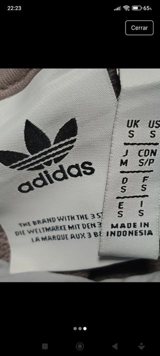 Sudadera vintage gris Adidas 