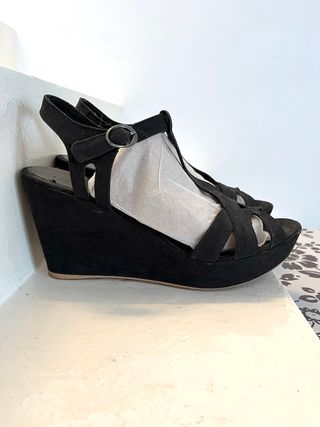 2 pares sandalias de cuña Talla 40