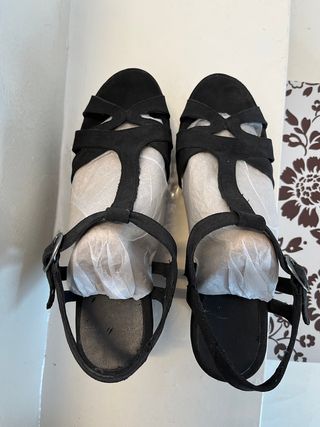 2 pares sandalias de cuña Talla 40