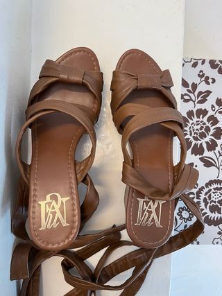 2 pares sandalias de cuña Talla 40