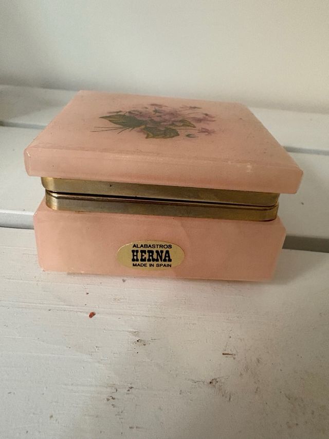 Caja alabastro rosa