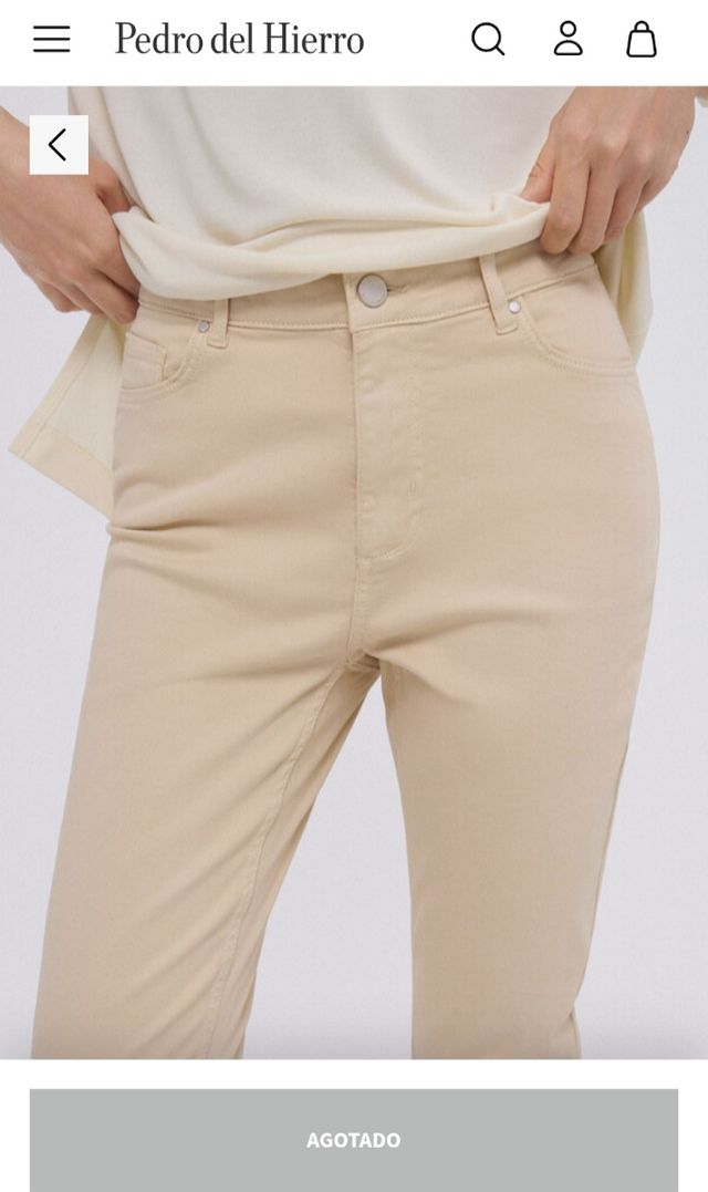 Jeans push up beige PdH talla 38 NUEVOS
