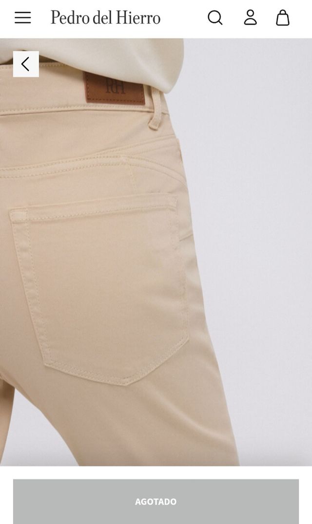 Jeans push up beige PdH talla 38 NUEVOS