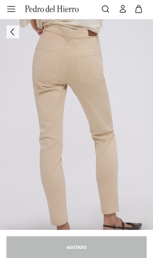 Jeans push up beige PdH talla 38 NUEVOS