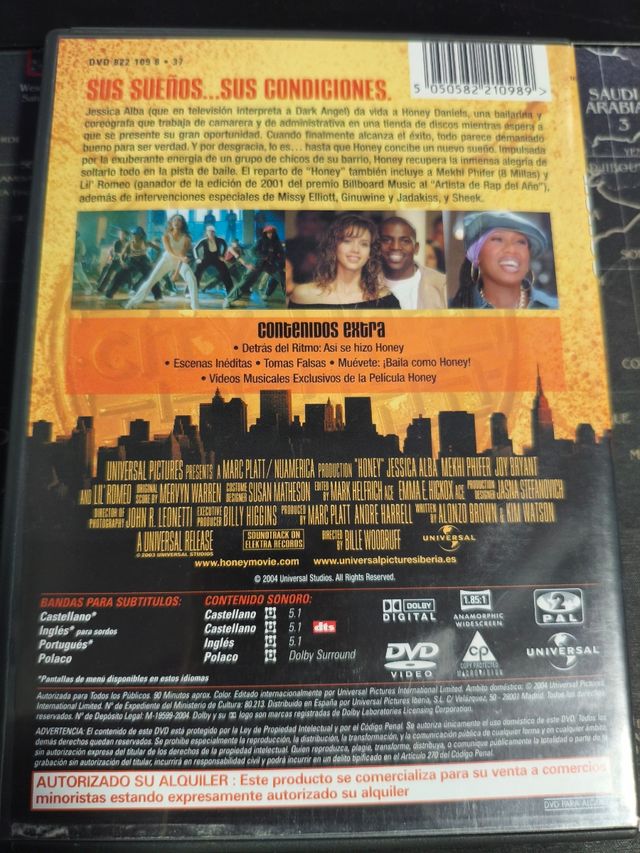 DVD Honey Jessica Alba