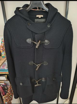 Trenca Burberry lana merino azul 