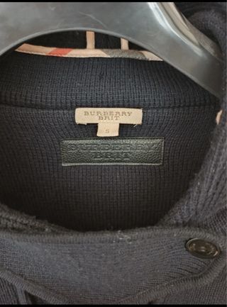 Trenca Burberry lana merino azul 