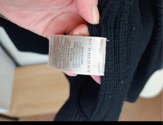 Trenca Burberry lana merino azul 