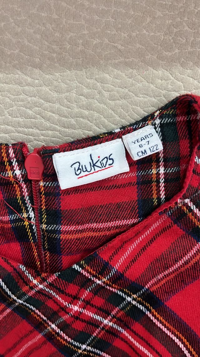 Vestito bambina scozzese