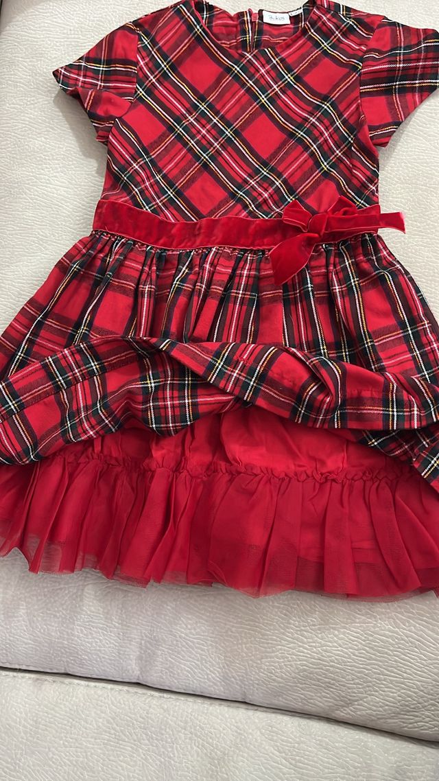 Vestito bambina scozzese