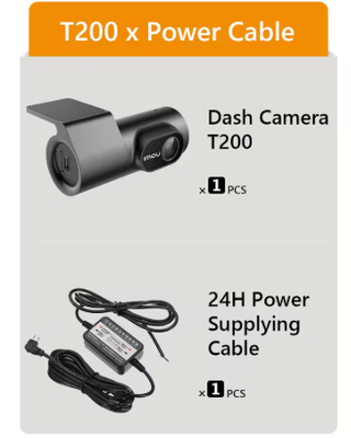 IMOU Cámara de salpicadero T200 para coche