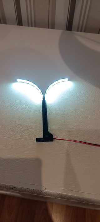 Farola carrera doble