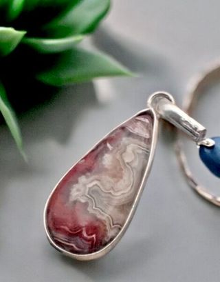 Colgante piedra Ágata engarzada en plata 925