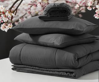 5 piezas de cama 135 tamaño matrimonial color gris