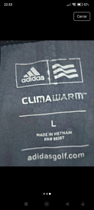 Sudadera gris Adidas Climawarm